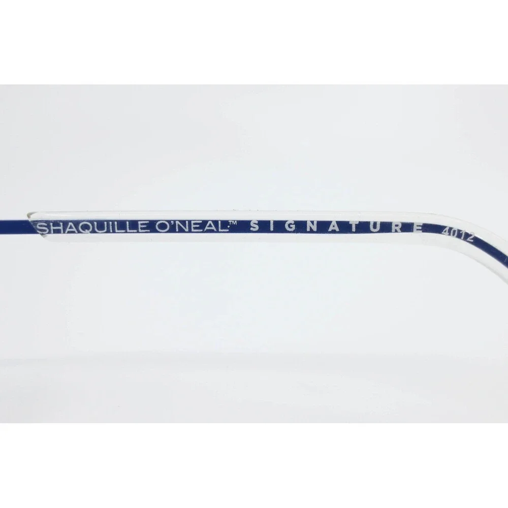 Shaquille O'Neal Signature 401Z Eyeglass Frames Zyloware Grey Blue Rectangle